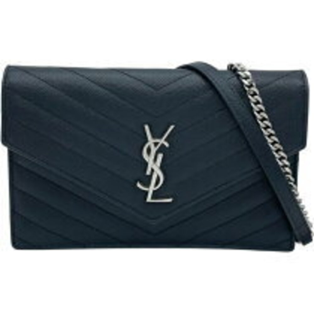 Saint Laurent Cassandra Envelope Chain Shoulder Bag grained calfskin leather
